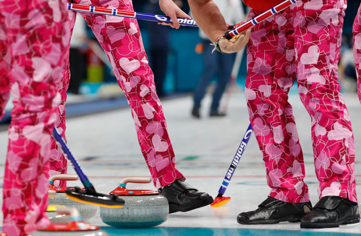 Members of Team Norway during the game.