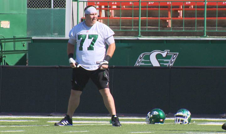 Roughriders Dan Clark was involved in a single-vehicle collision outside of Saskatoon on Tuesday afternoon.
