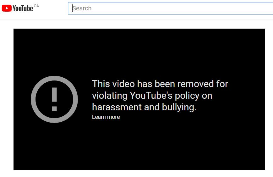 A conspiracy video claiming a Florida school shooting survivor was an actor has been removed for “harassment and bullying.”