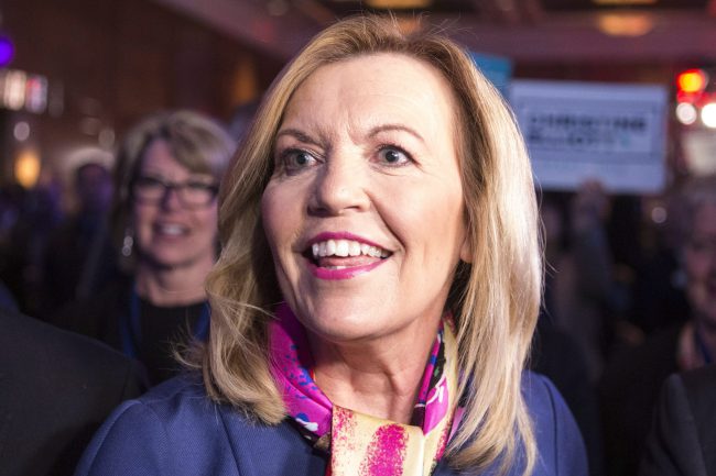 Candidate Christine Elliott attends the Ontario Progressive Conservative Leadership announcement in Markham, Ont. on Saturday, March 10, 2018.