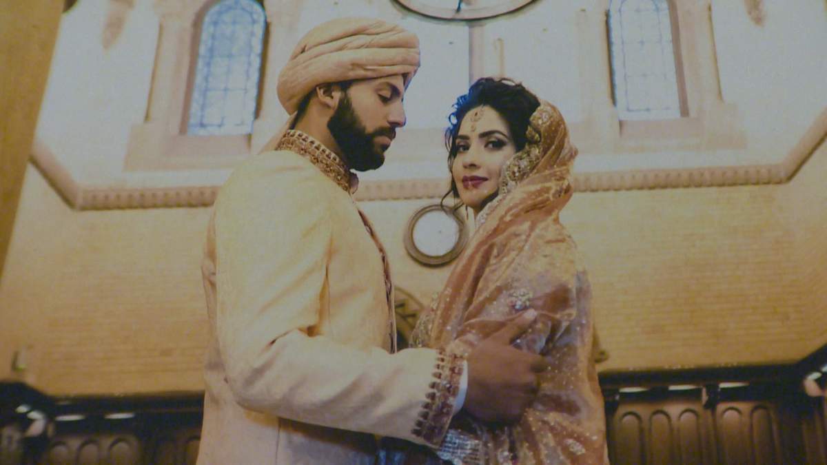 Ahmad Saleem and Ayesha Riaz on their wedding day in August 2016. 