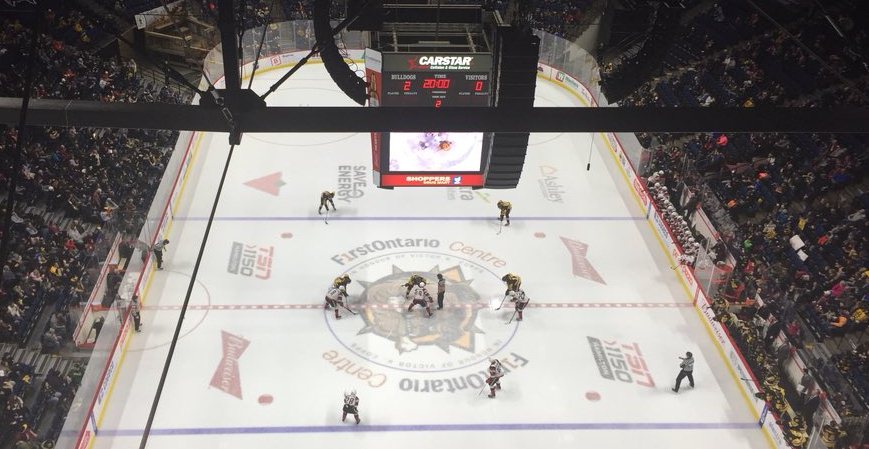 The Hamilton Bulldogs will not have head coach Dave Matsos behind the bench this weekend as he continues to recover after collapsing during a game on Sept. 22, 2018.
