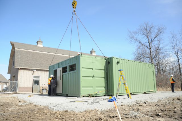 The teaching lab, where Niagara College students will learn cultivation and production of cannabis has been delivered.