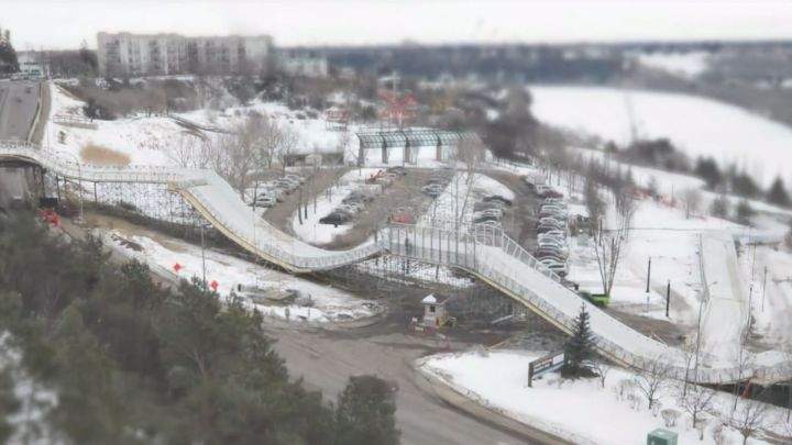 The Red Bull Crashed Ice track in downtown Edmonton 2018.