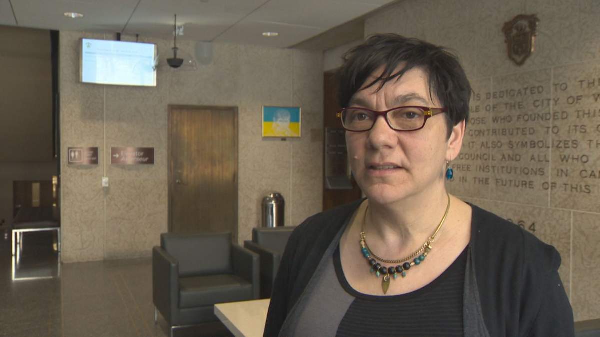 Jenny Gerbasi spoke from city hall on March 14, 2018, confirming her intention to retire as councillor.