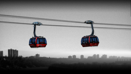 The Gondola over the North Saskatchewan idea was submitted by Edmonton residents Gary and Amber Poliquin. .