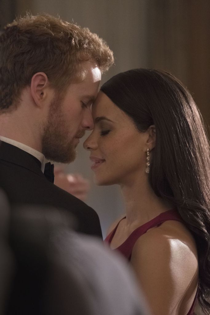 Murray Fraser as Prince Harry and Parisa Fitz-Henley as Meghan Markle.