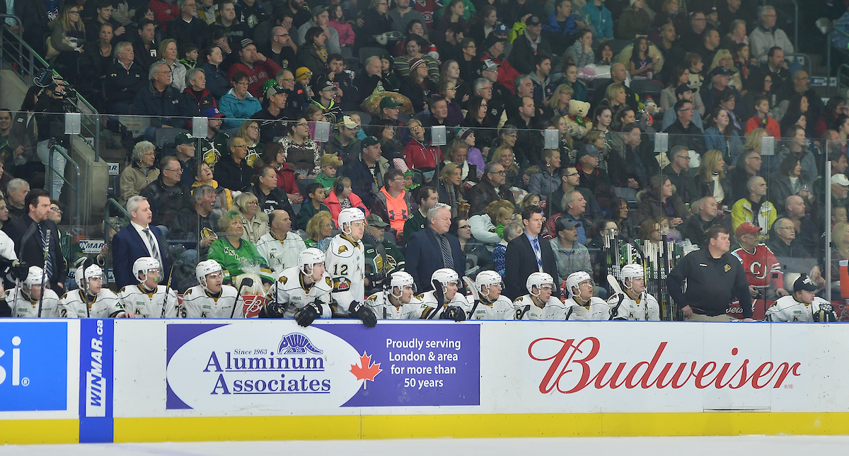 London Knights of the Ontario Hockey League. Photo by Terry Wilson / OHL Images.