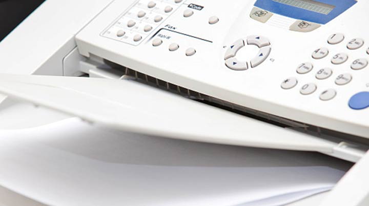 Fax machine.