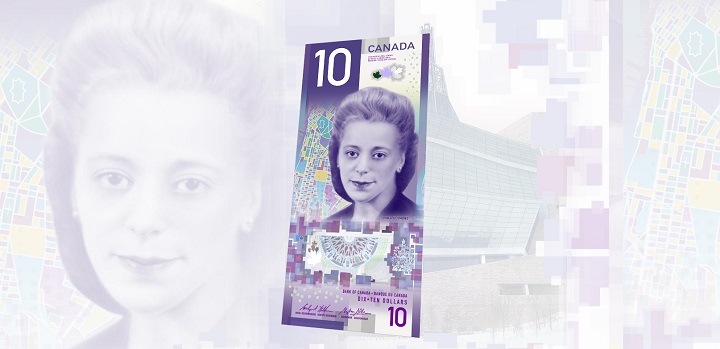 Canada’s new $10 banknote featuring Viola Desmond.