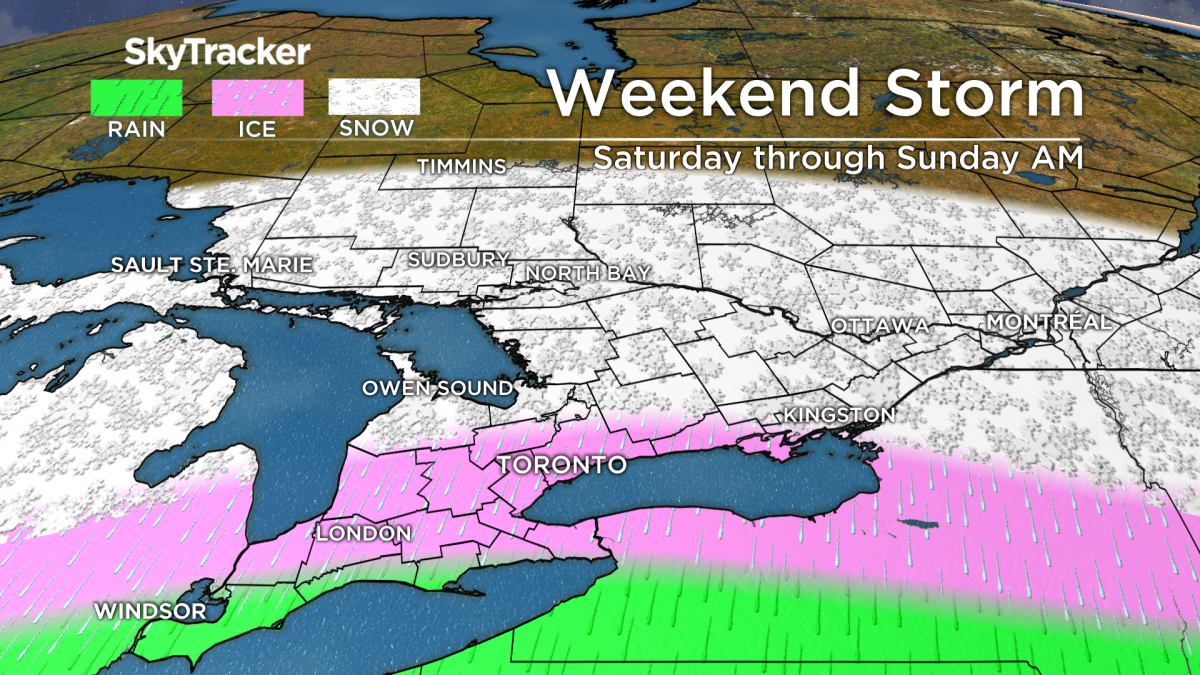Environment Canada has issued a freezing rain warning for London and surrounding areas.