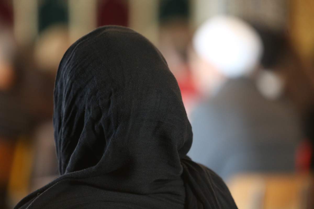 A photo of a Muslim woman.