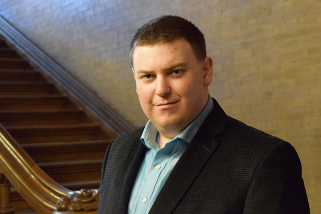Former 980 CFPL talk show host Andrew Lawton is the PC candidate in London West.