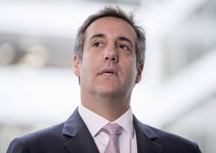 In this Sept. 19, 2017 file photo, President Donald Trump's lawyer Michael Cohen appears in front of members of the media after a closed door meeting with the Senate Intelligence Committee on Capitol Hill, in Washington. 