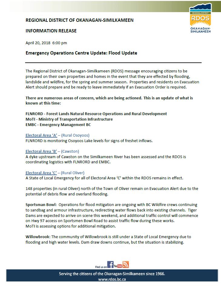 Flooding a concern in southern BC - image