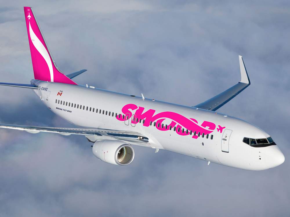 Swoop airlines has named its first aircraft the"Hamilton".