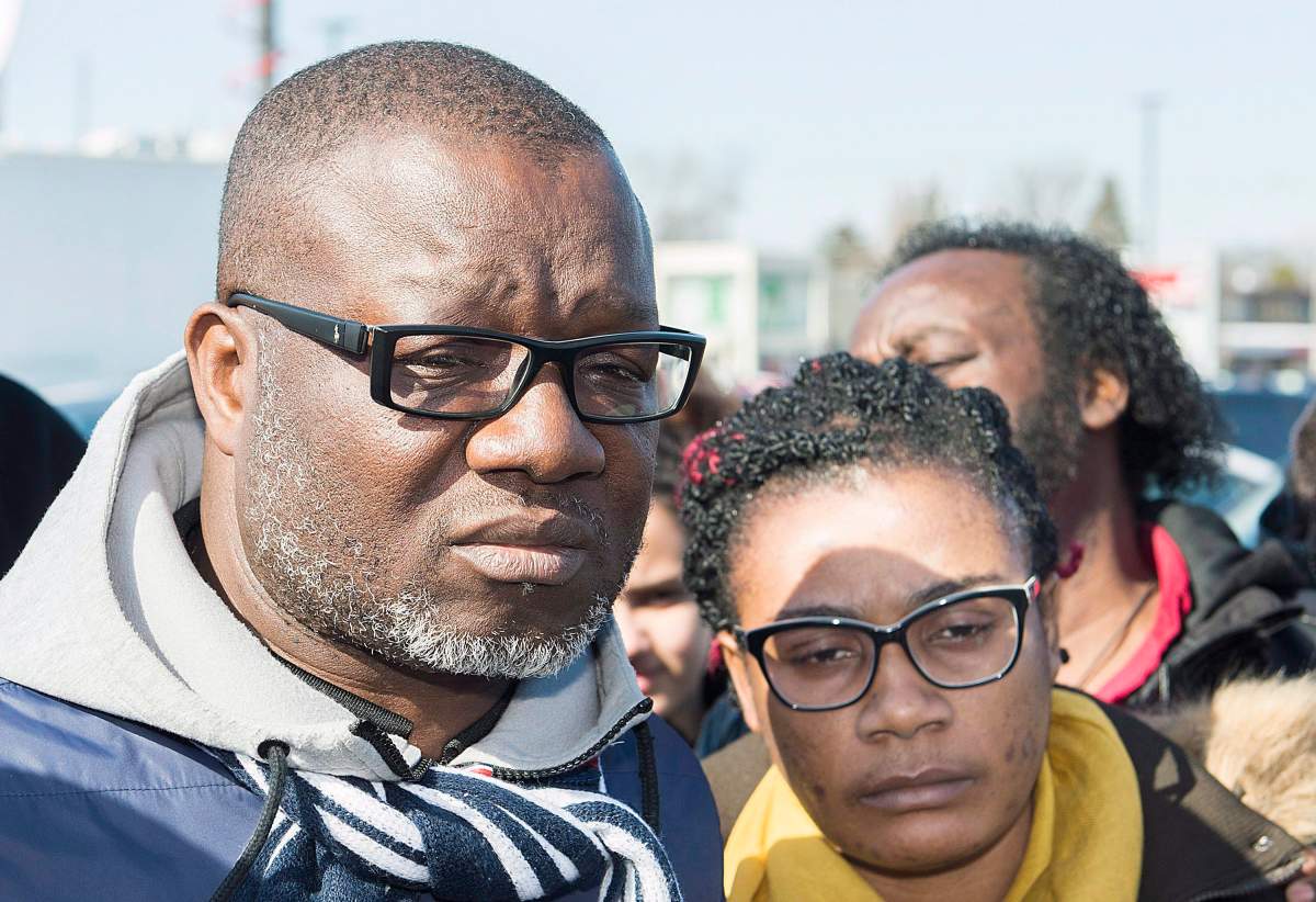 Kouadio Frederic Kouakou, left, and Akouena Noella Bibie, parents of missing boy Ariel Jeffrey Kouakou, are still searching for their son.