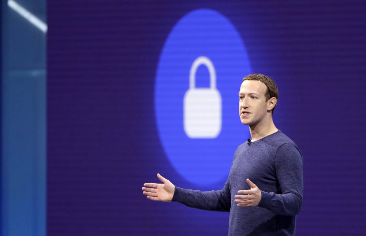 Facebook CEO Mark Zuckerberg makes the keynote speech at F8, Facebook's developer conference, on Tuesday, May 1, 2018, in San Jose, Calif.