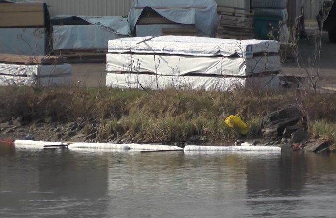 The truck fire caused a small fuel spill to flow into the Trent Severn Waterway Lock 34.