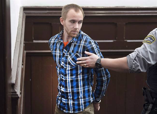 William Sandeson arrives at provincial court in Halifax on Tuesday, October 27, 2015.