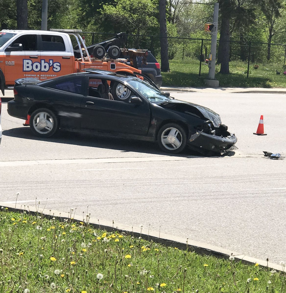 A collision on Woodlawn Road near the Home Depot sent a driver to hospital with serious injuries to their arm, according to Guelph police.