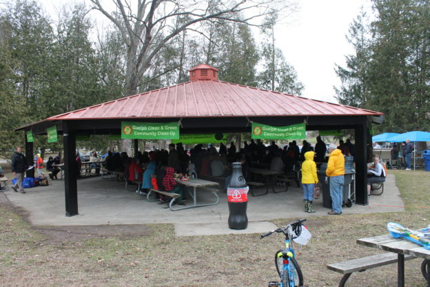 The city of Guelph said over 1,300 volunteers collected 3,000 kilograms of trash on Saturday in the Clean and Green community cleanup.