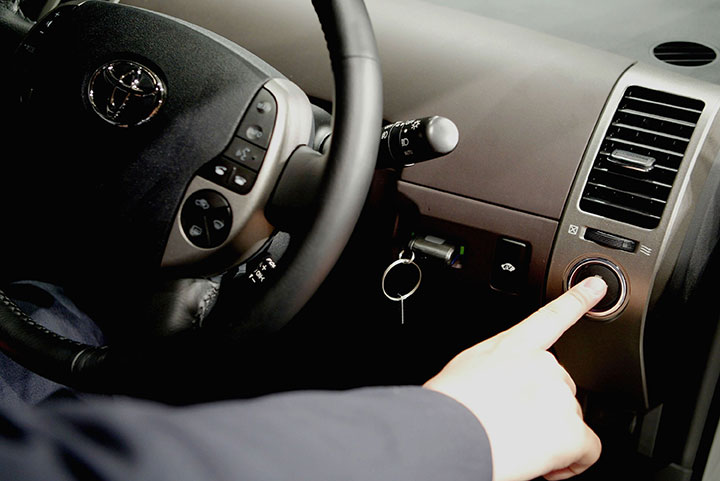 A keyless ignition pictured in this 2004 file photo.