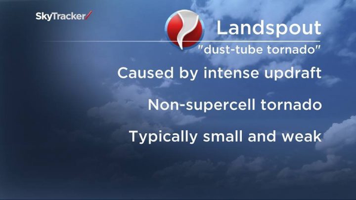 What is a landspout tornado?