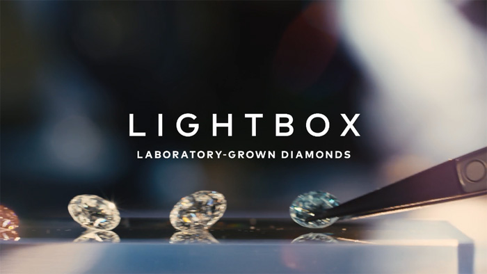 Lab-grown diamonds are shown in this image from a promotional video.