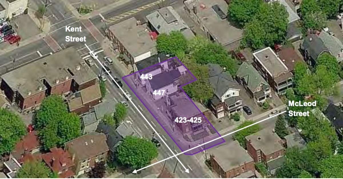 The properties in question fall in the Centretown Heritage Conservation District.