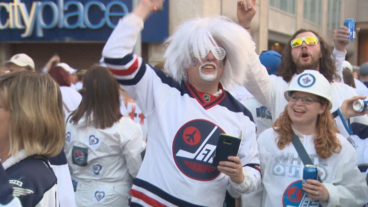 Winnipeg Jets fans get creative with costumes at Whiteout Street Party