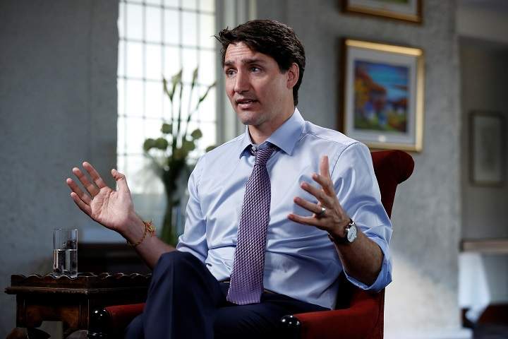Canada's Prime Minister Justin Trudeau, seen here in La Malbaie, Quebec, on May 24, 2018, questions the logic behind newly proposed U.S. tariffs on autos.