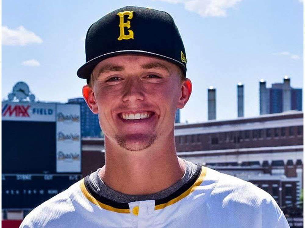 Rich Walker, RHP for the Edmonton Prospects.