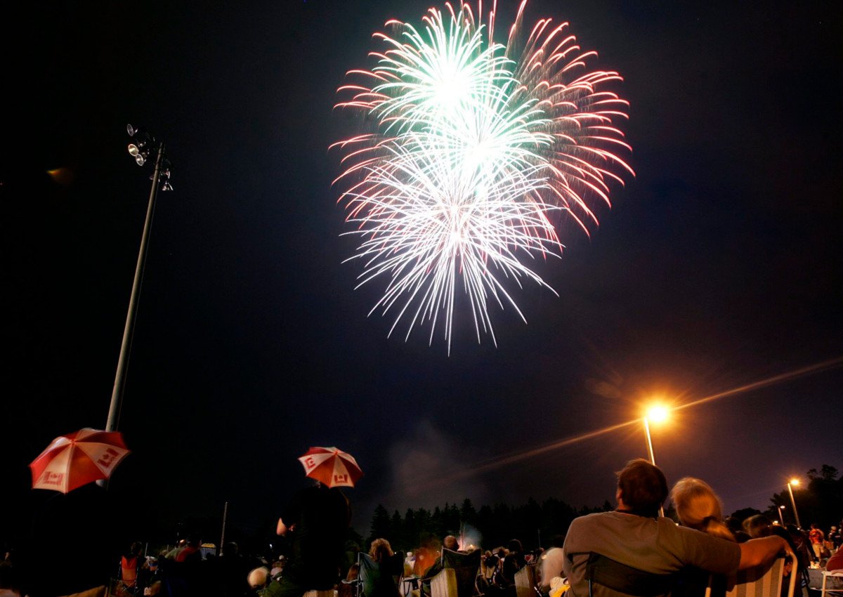 Thousands of people gather to watch the Canada Day Fireworks on Saturday, July. 1, 2006 in Cambridge, Ont.

(CP PHOTO/Nathan Denette).