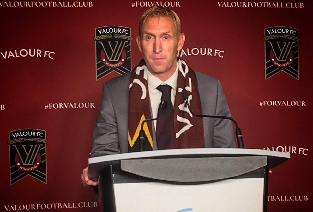 Winnipeg U20 soccer coach Rob Gale was been named as the head coach of the city's new professional soccer team Valour FC.