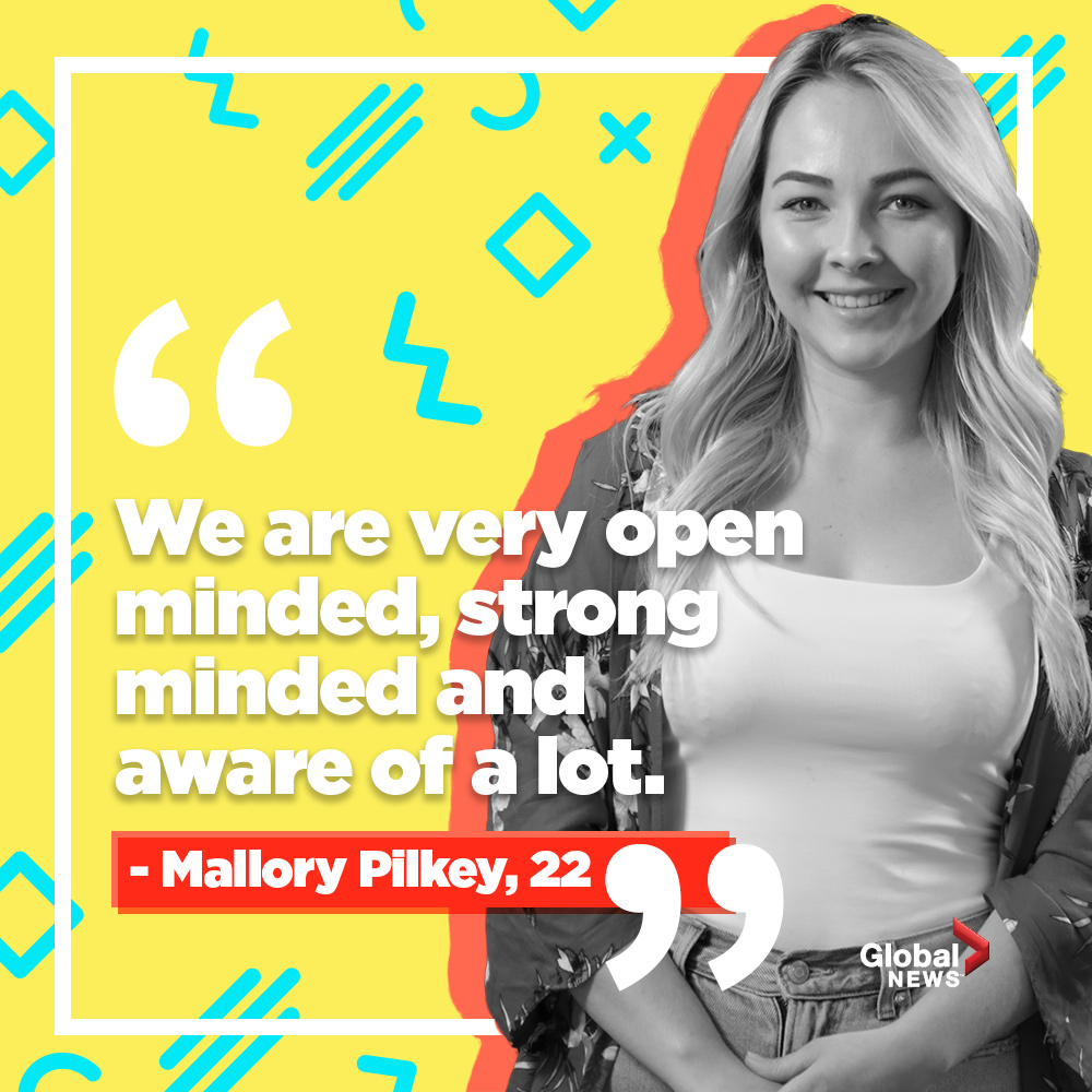 Some, like 22-year-old Mallory Pilkey, says her generation is one that values inclusiveness.