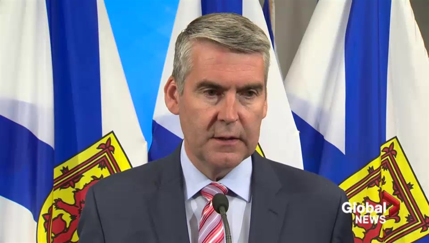 Nova Scotia Premier Stephen McNeil speaks to the media on June 27, 2018.