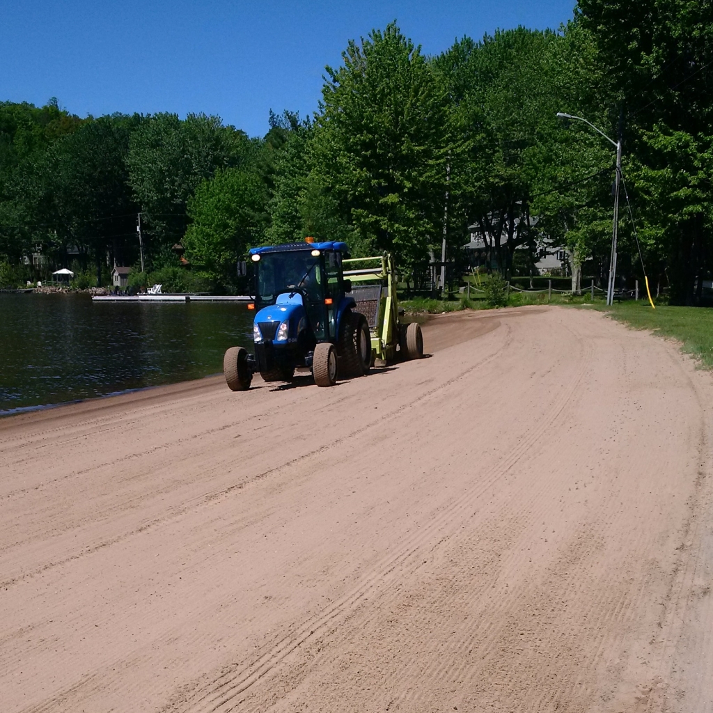 Kirby's Beach was shut down temporarily last month after needles and glass were found. 