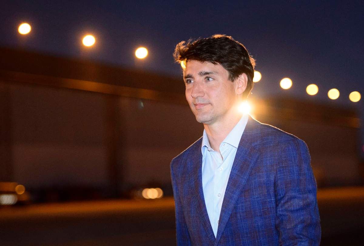 Prime Minister Justin Trudeau arrives in Brussels, Belgium on Tuesday, July 10, 2018, to attend the NATO Summit. 