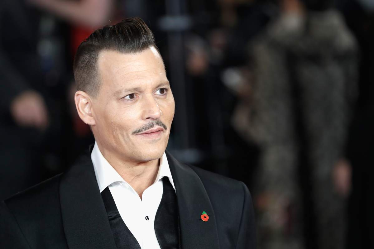 Johnny Depp attends the 'Murder On The Orient Express' World Premiere at Royal Albert Hall on Nov. 2, 2017 in London, England. 