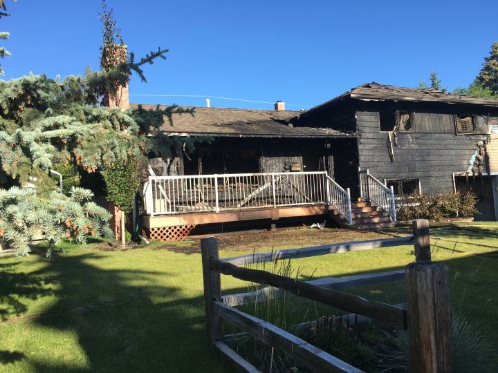 Calgary fire investigates a fire in Glamorgan on July 12, 2018.