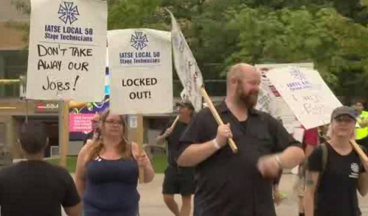 The president of the union representing workers locked out of Toronto's Exhibition Place says talks will resume today.