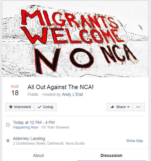A counter-protest to the NCA’s “Canadians First Rally” is gaining interest.