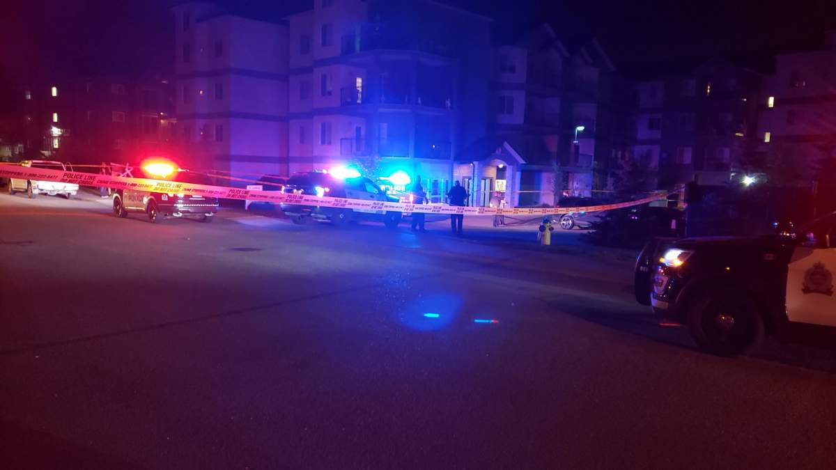 Edmonton Police Service homicide detectives and the gang unit investigating a fatal shooting in a parking lot near 162 Avenue and 51 Street on Sunday evening. August 19, 2018. .