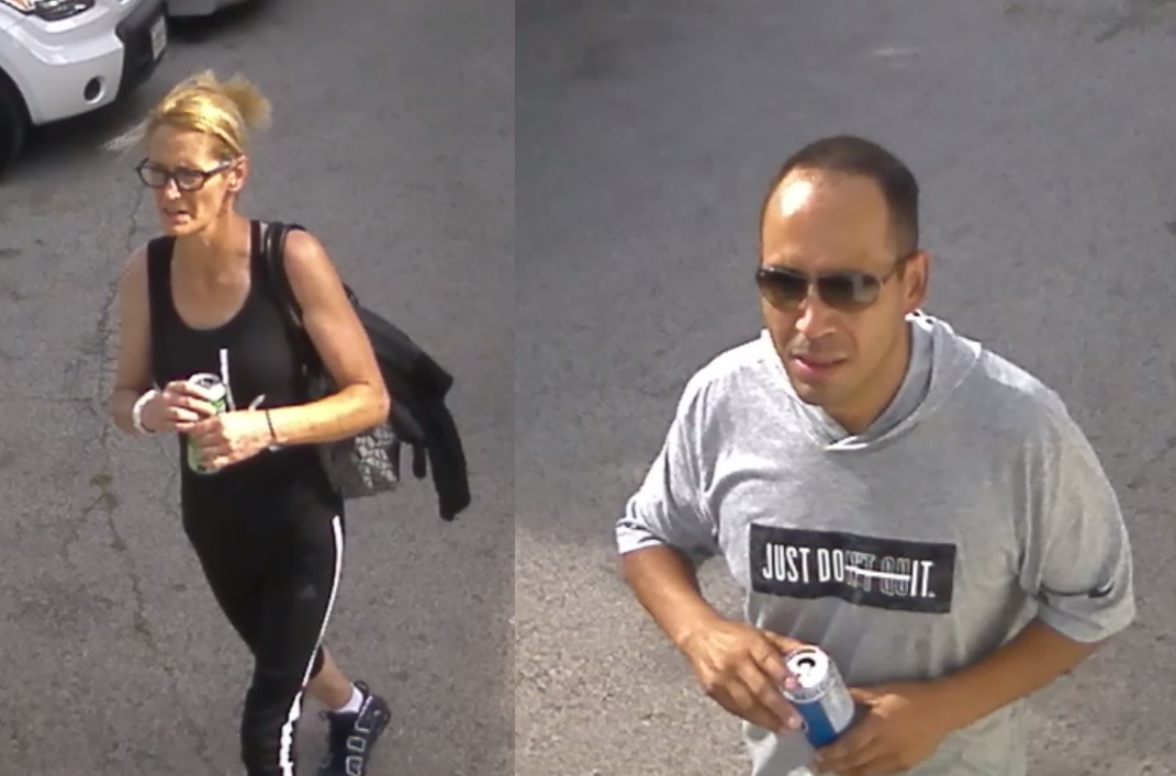 Investigators say warrants have been issued for Sherri-Lynn Stringer (left) and Matthew Lee Smibert (right) in connection with a string of vehicle thefts from used car dealerships in London.