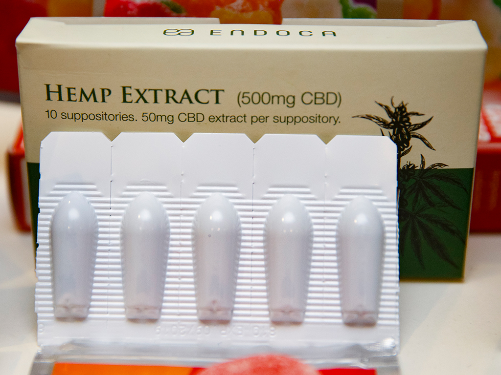 Suppositories containing CBD.