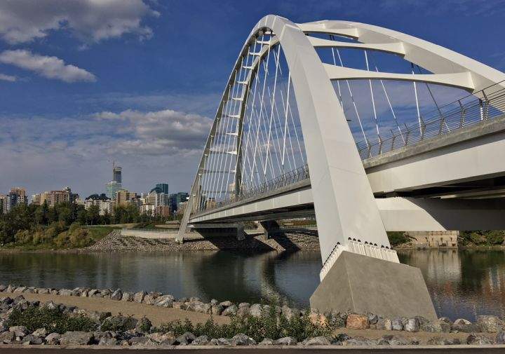 A photo of Edmoton’s Walterdale Bridge on Sept. 6, 2018.