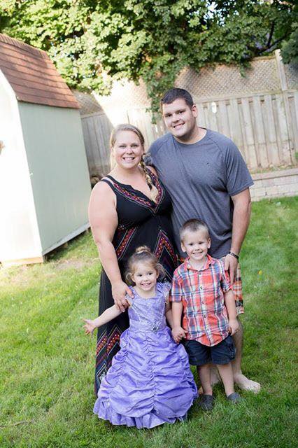 Ian Patton with his family. He underwent bariatric surgery to lose weight.