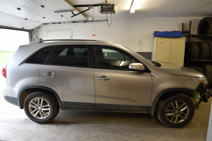 The SUV, a 2015 silver KIA Sorento was damaged prior to the robbery and has been recovered.