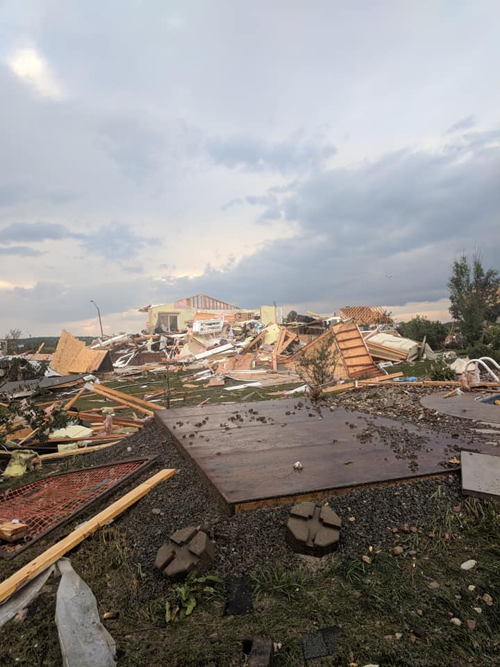 Dunrobin,Ontario after a tornado ripped through the city, destroying dozens of homes and leaving thousands without power. Anthony Farnell, Global News.